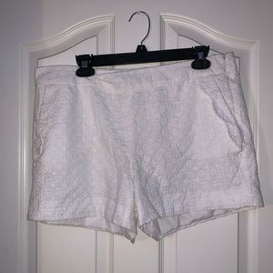 Size 12 White Lace Shorts